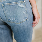 Lorena Mid Rise Vintage Wash Bootcut Jeans