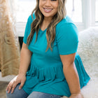 Lost Without You - Jade Peplum