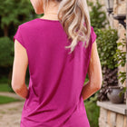 Magenta Glitter Vibes Top