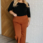 Magic Wide Leg Crop Pants in Rust