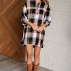 Make it Right Plaid Shirt Dress