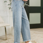 Mary Mid Rise Ankle Wide Leg + Hollywood WB + Fray Hem
