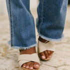 Maureen High Rise Distressed Bootcut Jeans