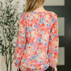 Modern Meadow V-Neck Puff Sleeve Blouse