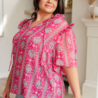 Moments Like This V-Neck Bell Sleeve Blouse