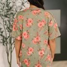 More Than Butterflies Floral V-Neck Top