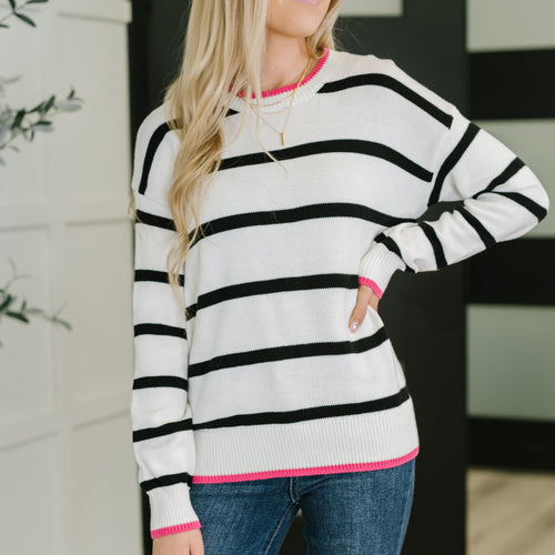 Much to My Relief Striped Sweater