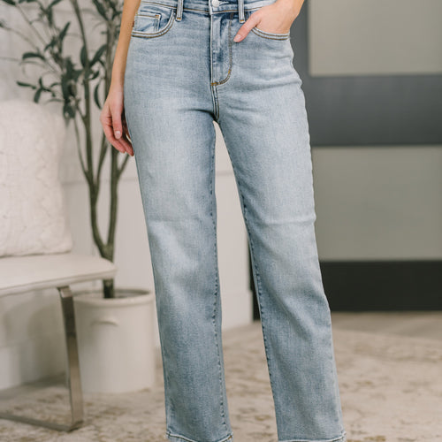 Natalie High Waist Ankle Straight
