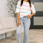 Normal Volume Striped Sweater