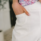 Only Pair High Waisted Wide Leg Bottoms in Off White