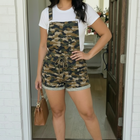 Camo Cutie Short Overalls