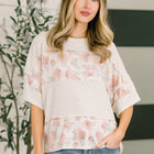 Painting the Roses Color Block Relaxed Top