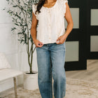 Picnic Petal Lace Detail Top