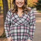 Pinky Plaid - Peplum
