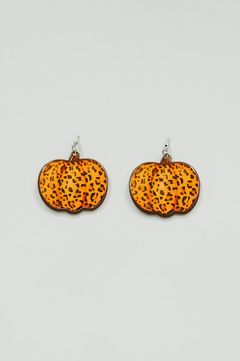 Pumpkin Prowl Earrings in Orange