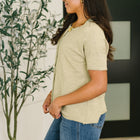 Pushing Through Button Down Top