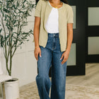Pushing Through Button Down Top