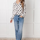 Quick Follow Up Floral Tile Blouse