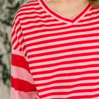 Rhythm & Rows V-Neck Drop Shoulder Pullover