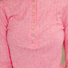 Ribbed Long Sleeve in Fuchsia