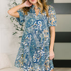 Right Here, Waving Boho V-Neck Dress