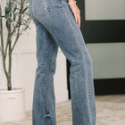 Robin High Waist Bootcut with Fray Hem