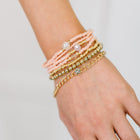 Rose & Radiance Bracelet Set in Pink and Gold