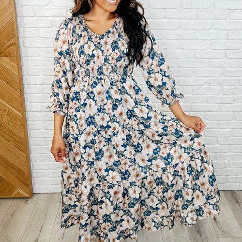 Ruffles and Romance V-Neck Dress