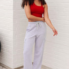 Run, Don't Walk Cargo Sweatpants in Grey