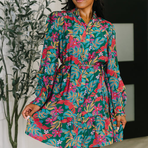 Rustic Retreat Long Sleeve Dress