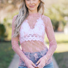 Pink Lace Embrace Top