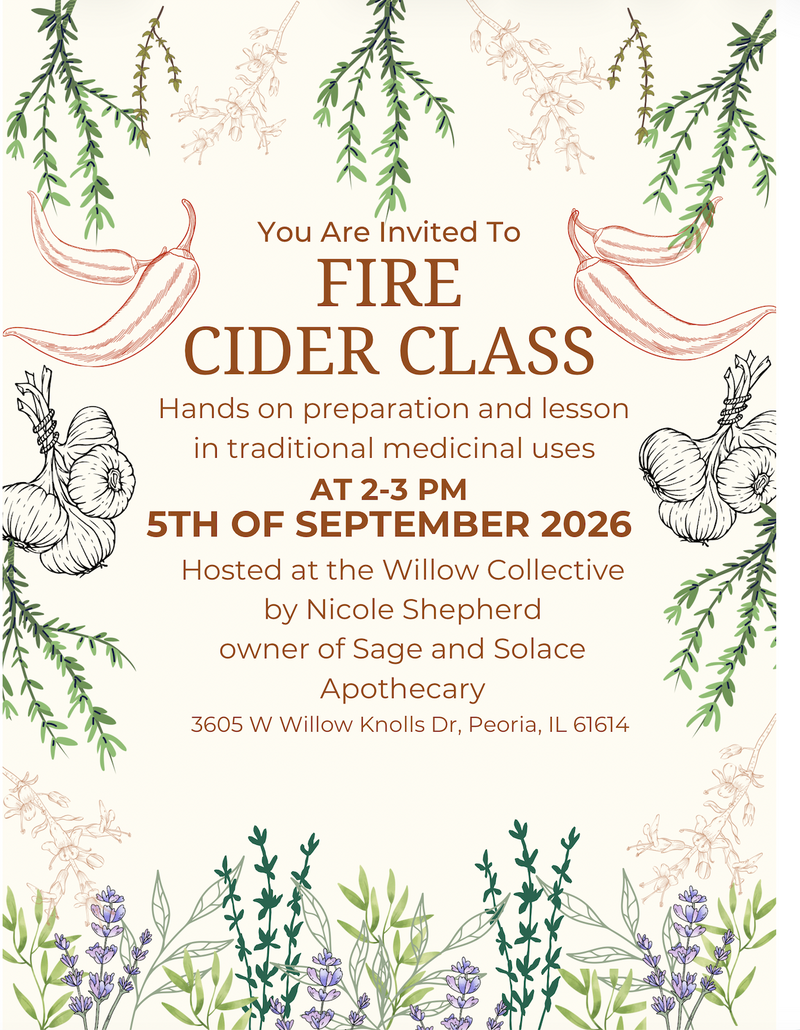 Fire Cider Class with Sage and Solace Apothecary