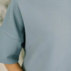 Sense of Clarity Boxy Top in Blue Grey