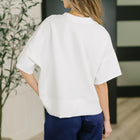 Sense of Clarity Boxy Top in Off White