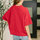 Sense of Clarity Boxy Top in Ruby