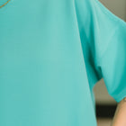Sense of Clarity Boxy Top in Turquoise