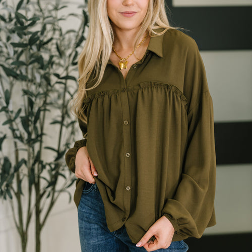She's Got A Way Button Down Blouse