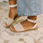 Sibley Sandal in Bone