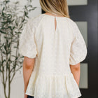 Simply Stunning Eyelet Knit Top
