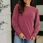 Simply Styled Balloon Sleeve Knit Top