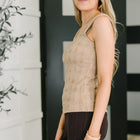 Smokey Fleur Floral Jaquard Tank
