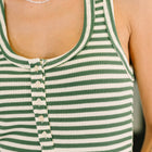 Snaccident Waiting to Happen Scooped Neck Tank in Green