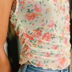 Snatched & Sassy Sheer Layering Top in Chartreuse