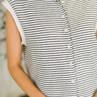 So Good It Hurts Cap Sleeve Button Down