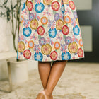 Sound Mind Floral Midi Skirt