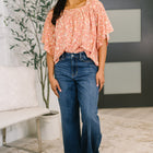 Spring Breeze Square Beck Top in Dusty Rose