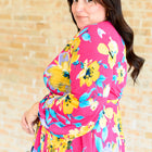 Spring to Be Sprung V-Neck Floral Blouse