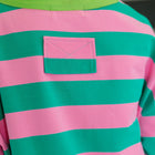 Stars On Stripes Patchwork Striped Sweatshirt