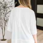 Stay On Top Relaxed Tee in Off White