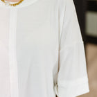 Stay On Top Relaxed Tee in Off White